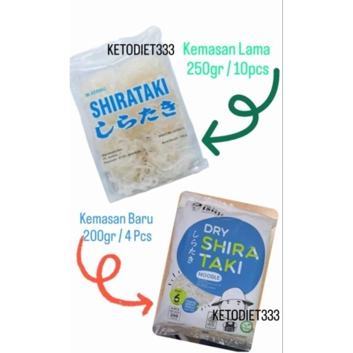 

Low Carbs Dry Shirataki 250gr Mie Shirataki Kering - 200gr / 4Pcs