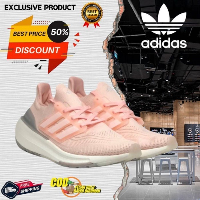 SEPATU ADIDAS ULTRABOOST 23 PINK WHITE