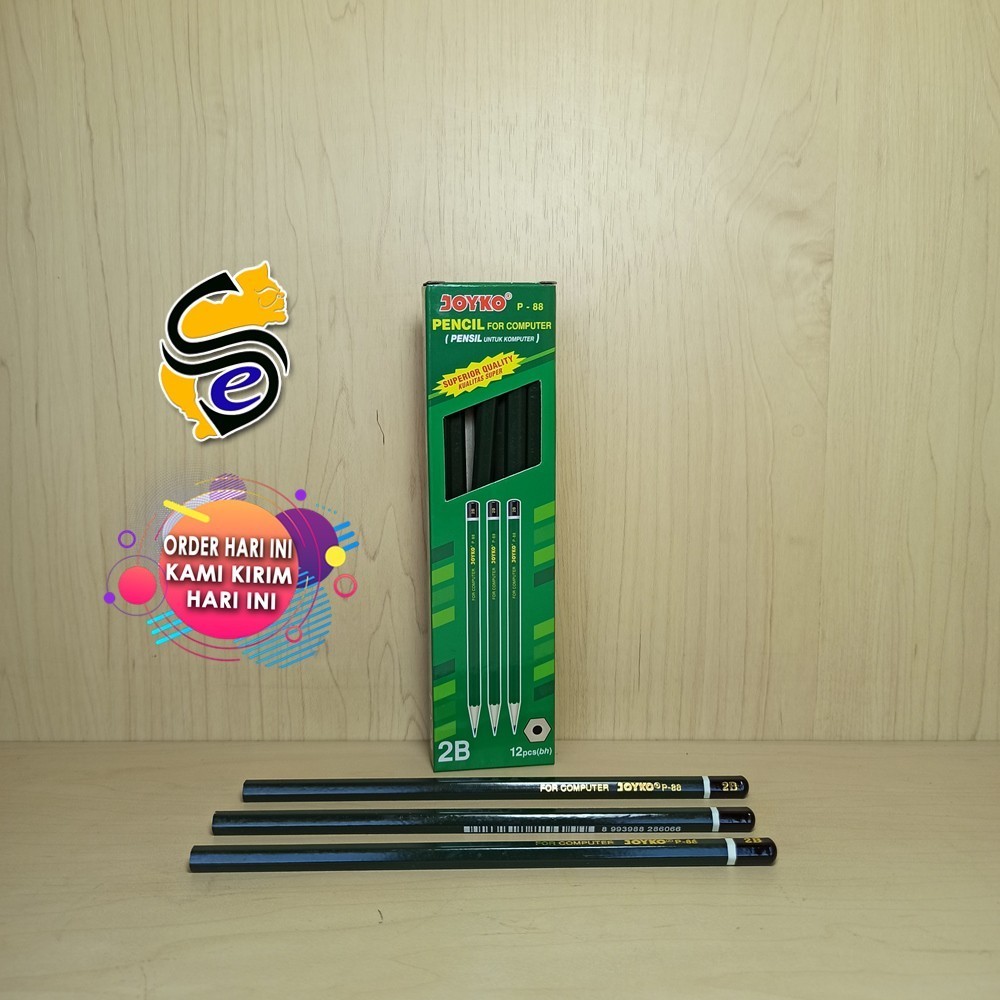 

Pensil 2B / Pensil Ujian Merk Joyko PerBox 1 Lusin