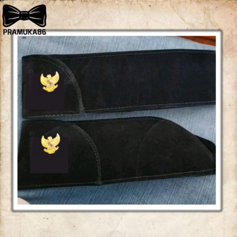 (Ready) Peci Paskibra + Pin - Peci Upacara+Pin  - Peci Paskibra Putra & Putri + Pin (tantop)