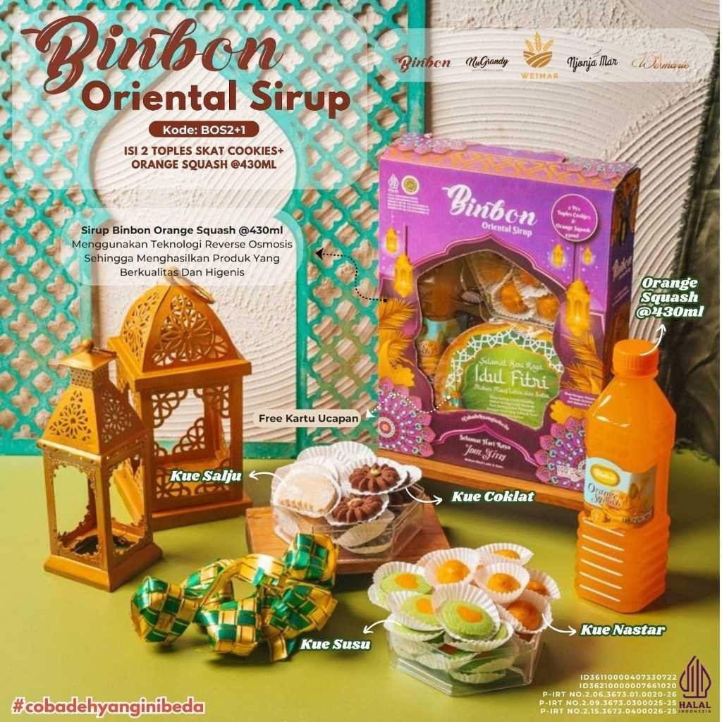 

KUE LEBARAN/KUE KERING/HAMPERS/BINGKISAN/BINBON ORIENTAL SIRUP