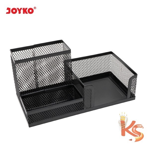 

(KS) Desk Set / Pen Holder / Tempat Alat Tulis Meja Bahan Metal Besi Jaring Jala Joyko DS-20