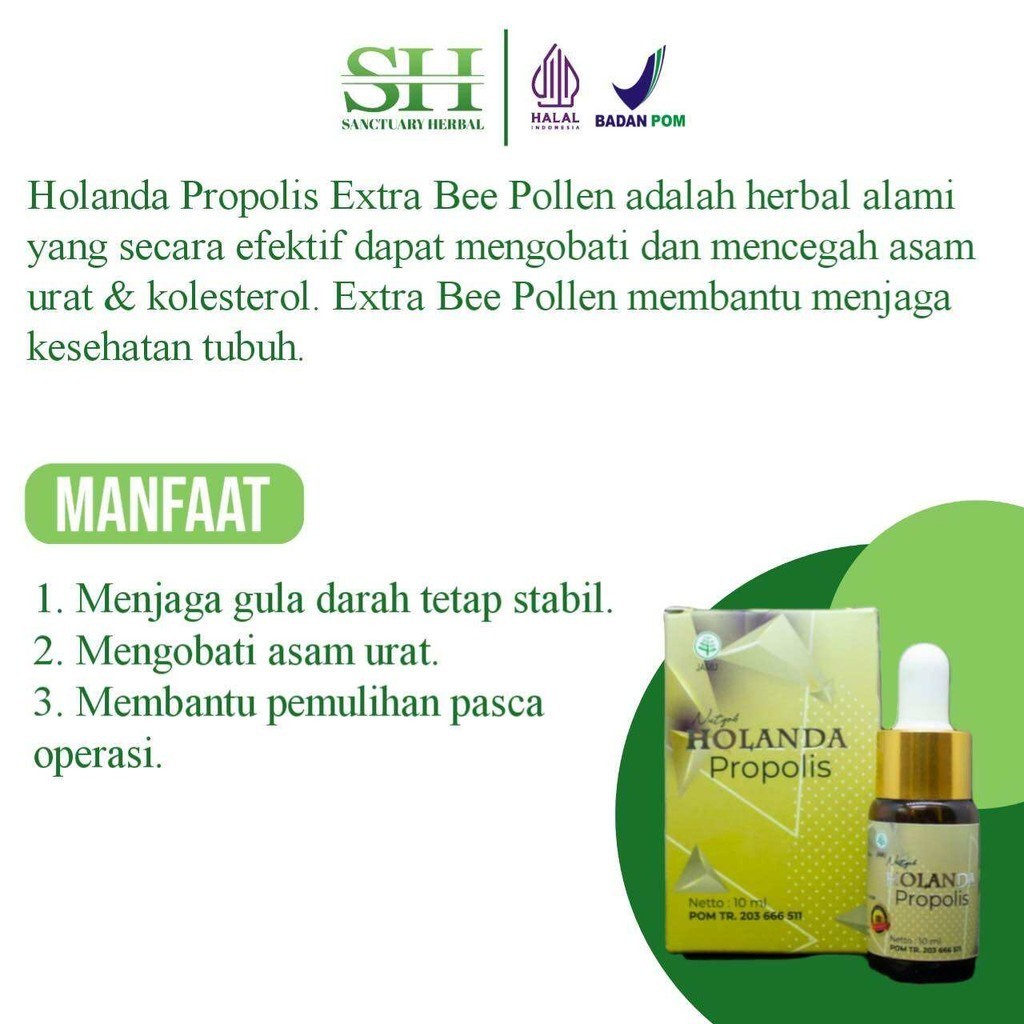 HOLANDA Propolis 10 ML - obat Diabetes Hipertensi sekaligus suplemen kesehatan | 100% Ori