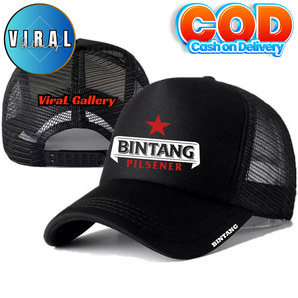 ViraL Gallery Topi Trucker BINTANG PILSENER - Topi Distro BINTANG PILSENER Logo - Topi BINTANG PILSE
