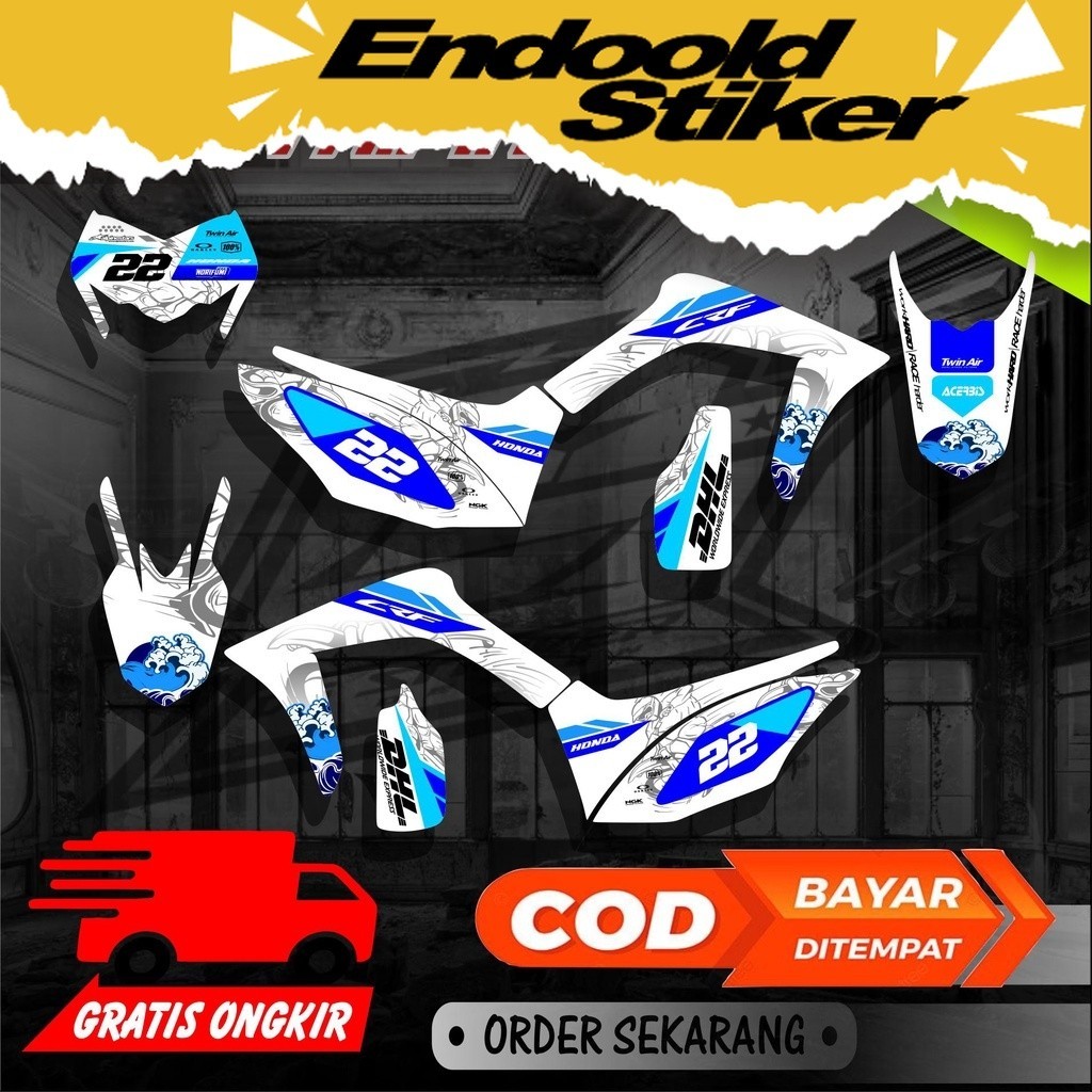 striping 1798 Sticker Motor CRF 150 L List Variasi list stiker terbaru