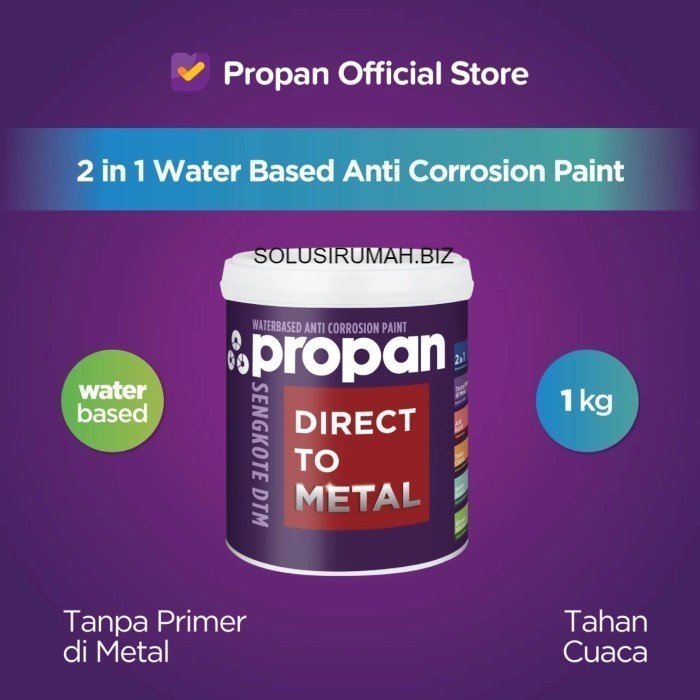 CAT GALVANIS 1pail 1 kg ANTI KARAT WATERBASED PROPAN SENGKOTE wb water air cat seng galvalum atap