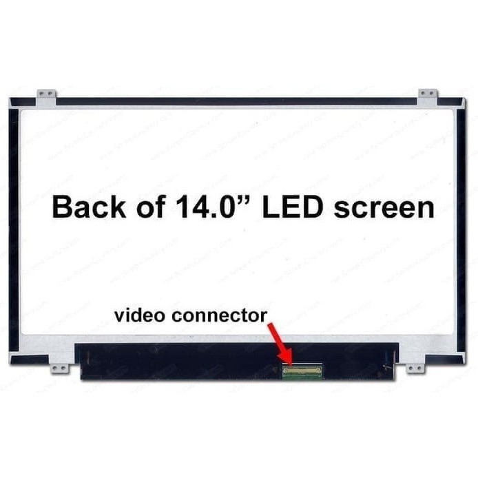 LCD LED Laptop 14.0 14 Inch Slim 40 - 30 Pin Kuping Atas Bawah - LED 14IN 40PIN