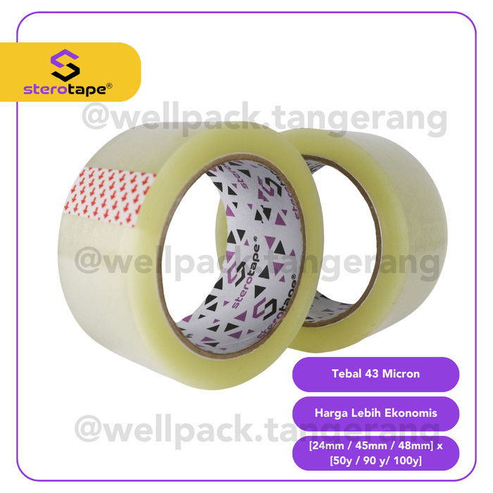 

Lakban Sterotape 48mm Bening / Coklat