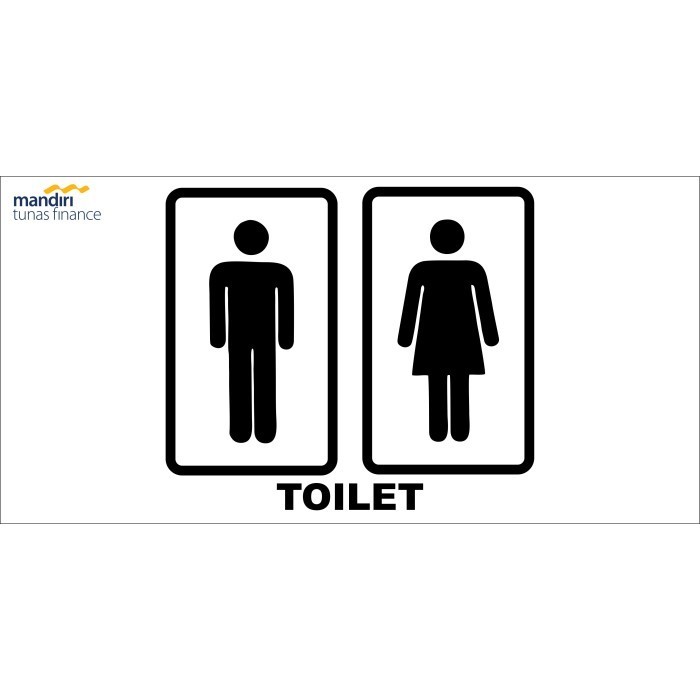 

toilet sign in 15x30 cm