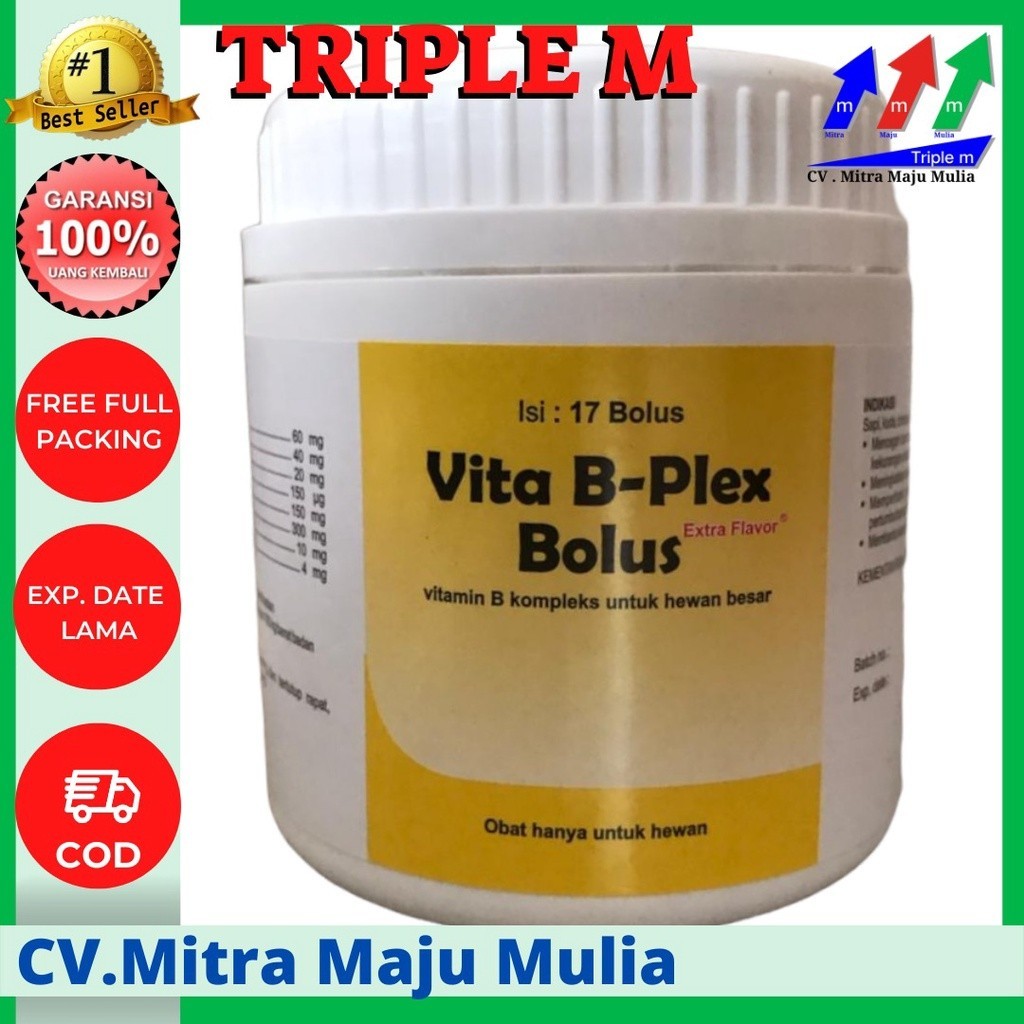 VITA B PLEX BOLUS Vita B-Plex Bolus, Vita BPlex Bolus MEDION Tingkatkan Nafsu Makan Pertumbuhan