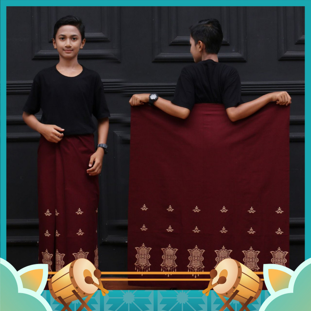 Baju Busana Muslim Anak Lucu Unik Premium / Sarung Pintu Aceh Anak -Wkstore Exclusive -  Sarung Bati