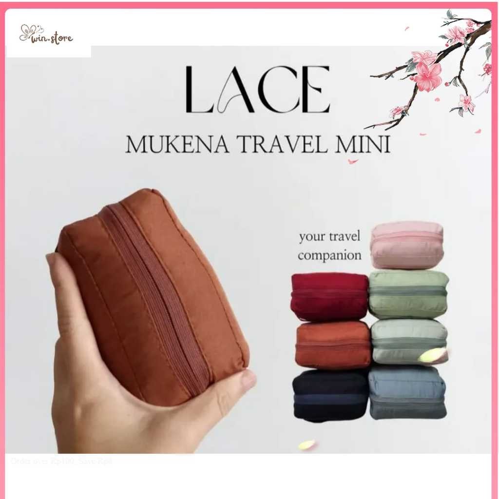 Mukena Terkini / Mukena Terkini MUKENA TRAVELING MINI POUCH MUKENA GENGGAM KATUN
