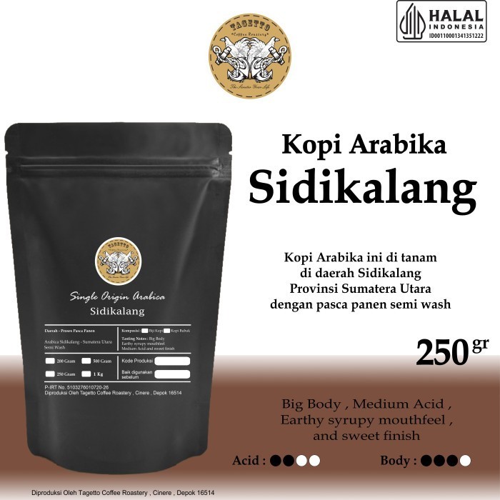 

[Coffee New] KOPI ARABIKA SIDIKALANG 250GR BIJI / BUBUK | SPECIALTY ARABICA COFFEE - MEDIUM ROAST, BIJI KOPI