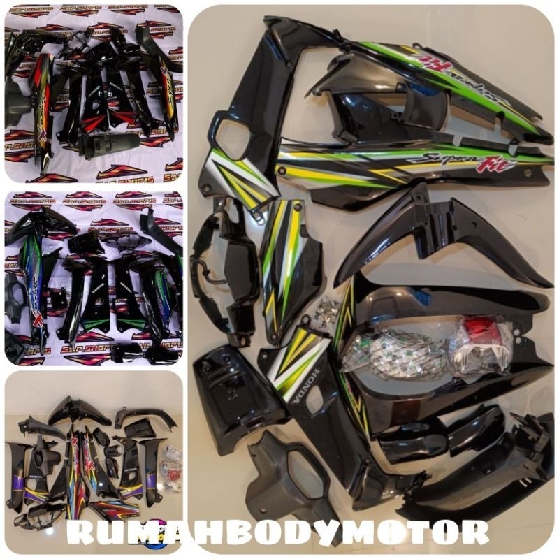 HONDA SUPRA X LAMA CAKRAM & TROMOL SUPRA FIT / X LAMA COVER BODY FULL BODY KASAR HALUS SUPRA X LAMA 