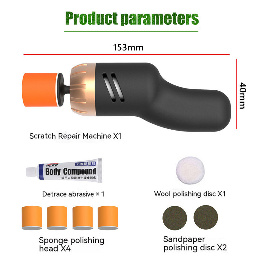 9Pcs/Set Mesin Poles Mobil Motor Portable Mini Nano Polisher Mesin Poles Dengan Polish Compound