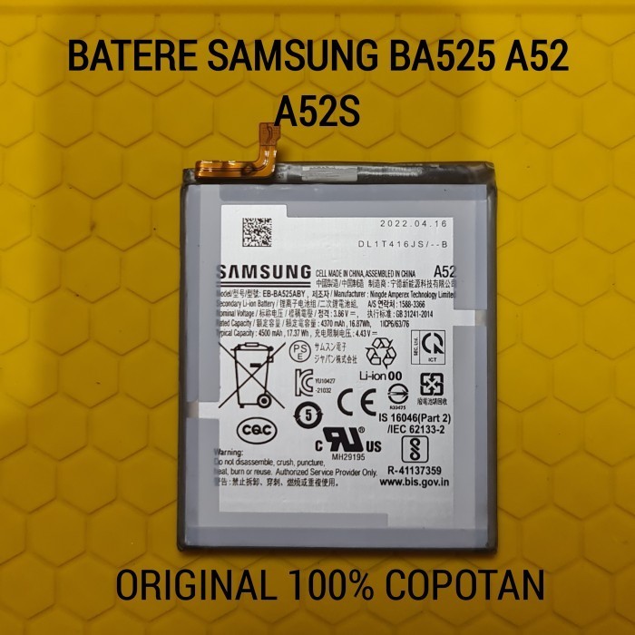 BATERE SAMSUNG A52 A525 BA525 BATTERY BATRE ORIGINAL COPOTAN