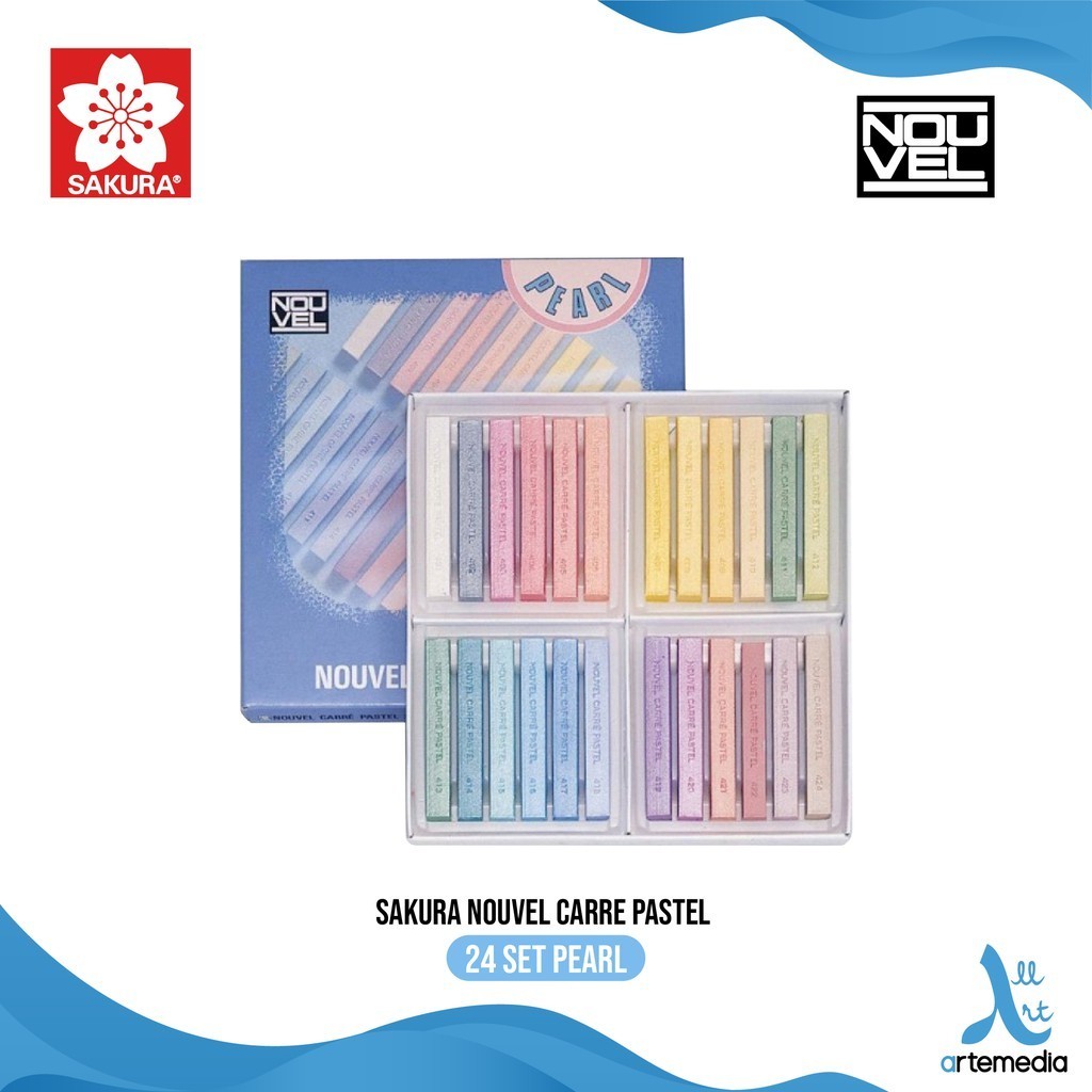 

Sakura Soft Pastel Set 24 Pearl Color Nouvel Carre Pastel