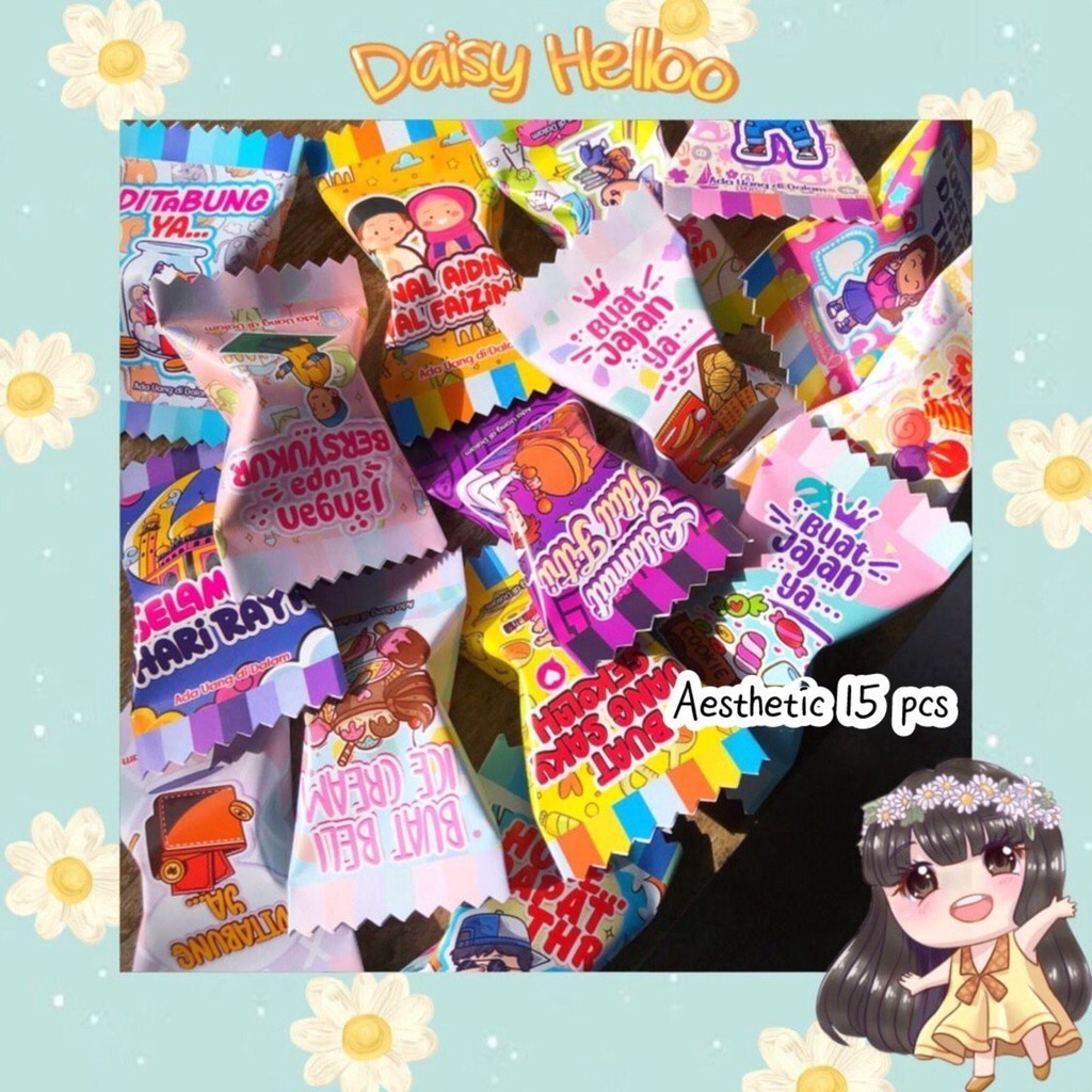 

Amplop Lebaran 2025 isi 10-15 pcs Permen Candy Snack Idul Fitri Hari Raya Eid Mubarak Uang Thr Anak Muslim Atk Lucu Banjar Banjarmasin Bjm DaisyHelloo