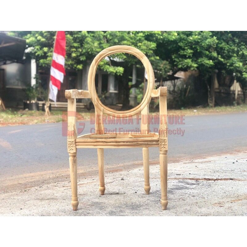KURSI OVAL POLOS BUBUTAN  KAYU JATI DEKORASI PEALMINAN SOFA PERNIKAHAN PENGANTIN TUNANGAN MURAH MWAH