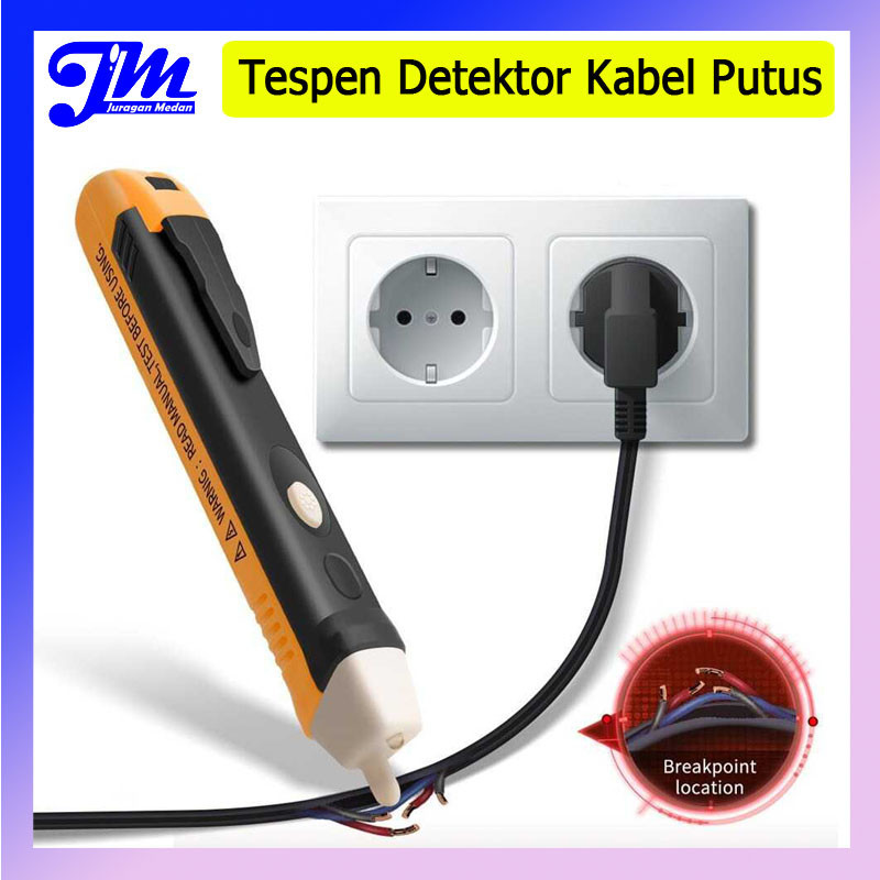Tespen Detektor Kabel Putus Otomatis Bunyi Taffware ANENG Tespen Tester Non Contact AC Voltage 90V