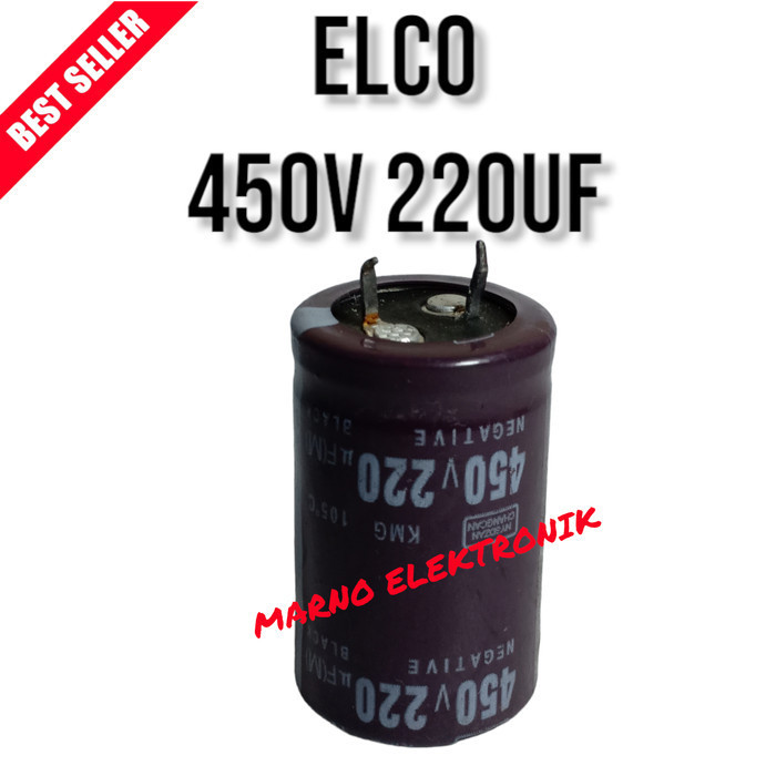 KAPASITOR ELCO 450V 220UF CAPASITOR ORI ORIGINAL ASLI -BB12