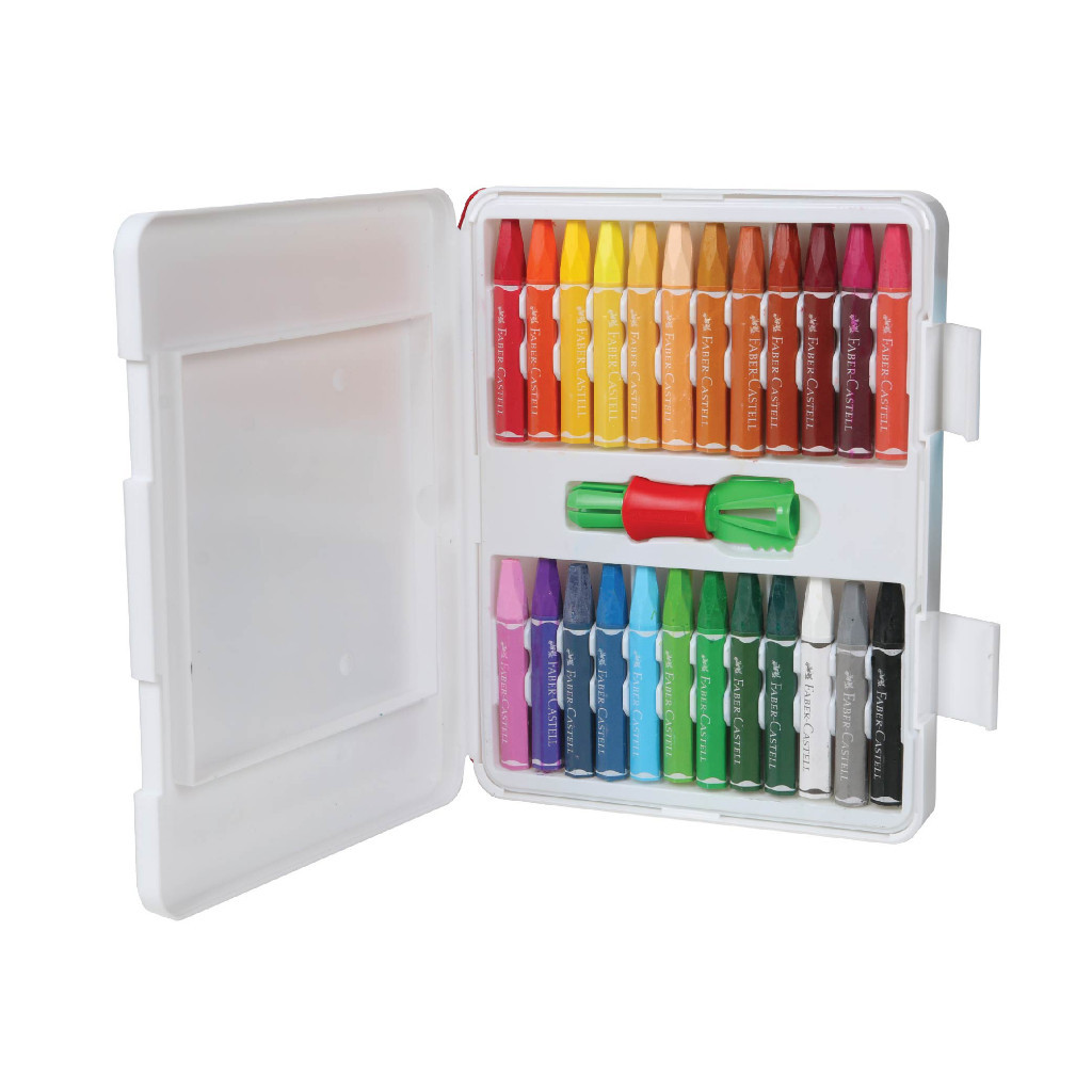 (HASANS HOME)Faber-Castell Crayon Hexagonal Oil Pastel / Krayon Mewarnai isi 12 48 60 72 / Fc, Hexag