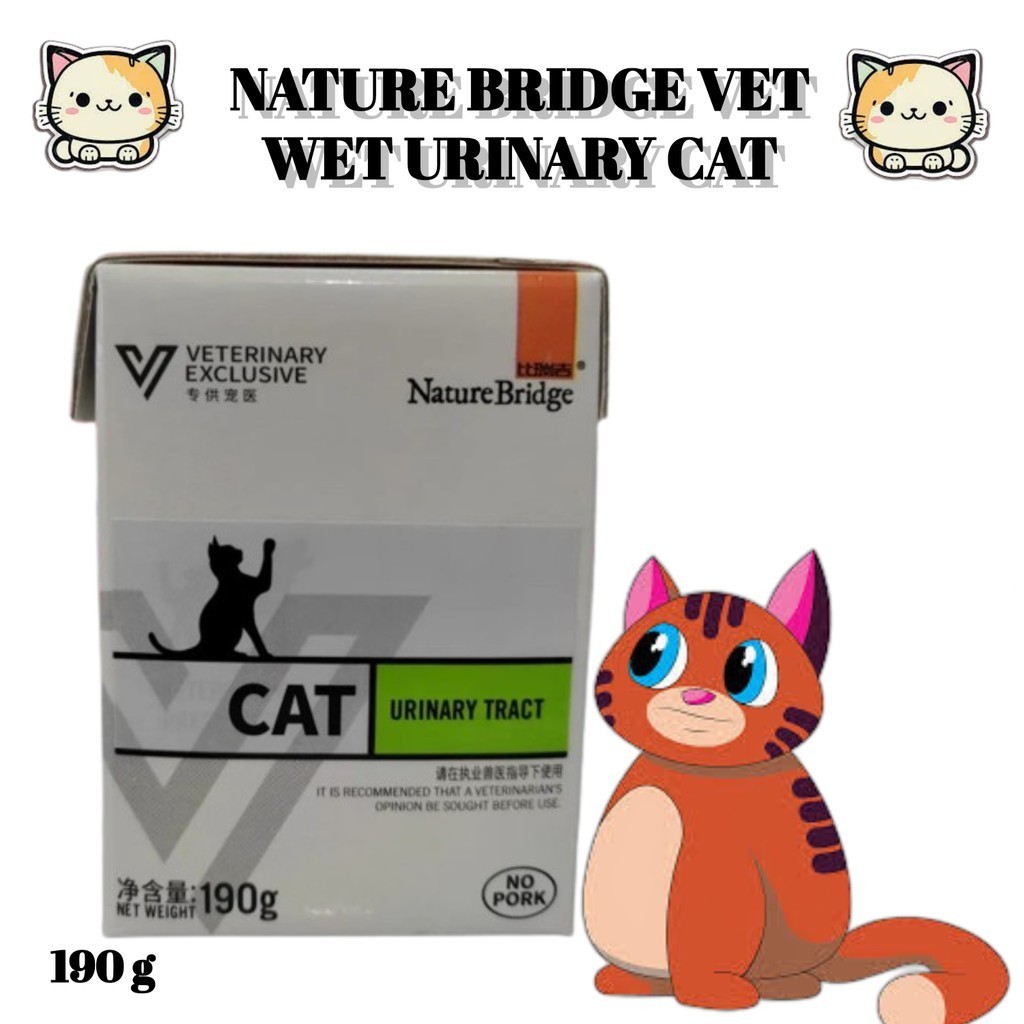 Nature Bridge Urinary Tract 190gr Wet Cat Food Makanan Basah Kucing SO