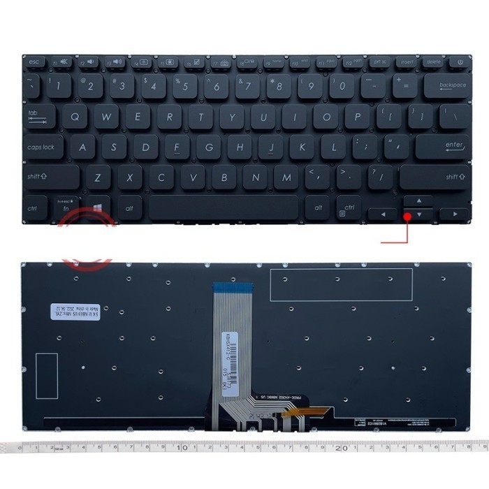 KEYBOARD ASUS Vivobook Ultra A412 X412 F412 black backlight