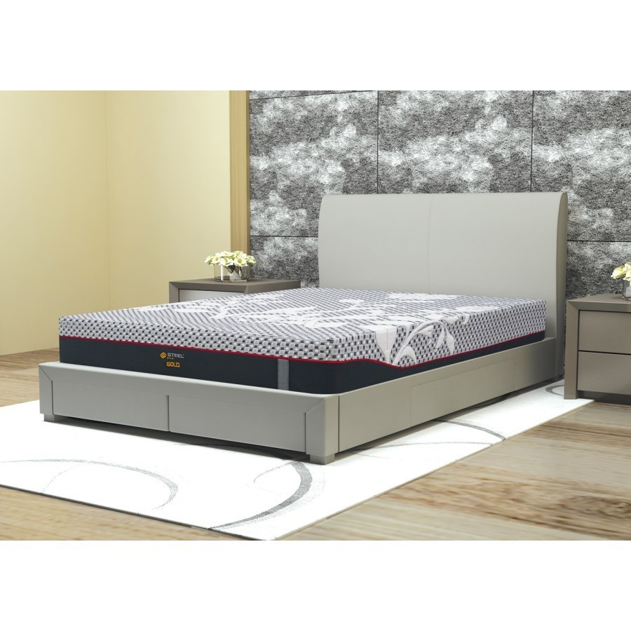 Matras Kasur inthebox Tempat Tidur Steel Gold Berkualitas Full NGF (JTR)