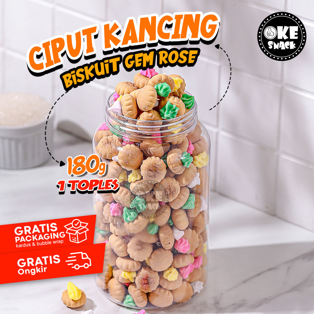 

Ciput Kancing Toples Premium Gemrose - 180g