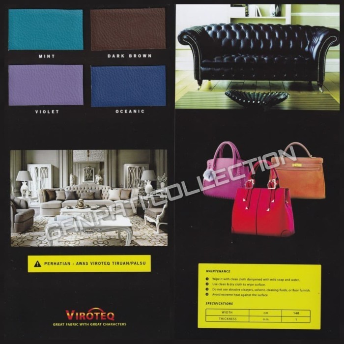 Kain Oskar Oscar Kulit Sofa Jok Sintetis Imitasi Kulit Jeruk - Safira