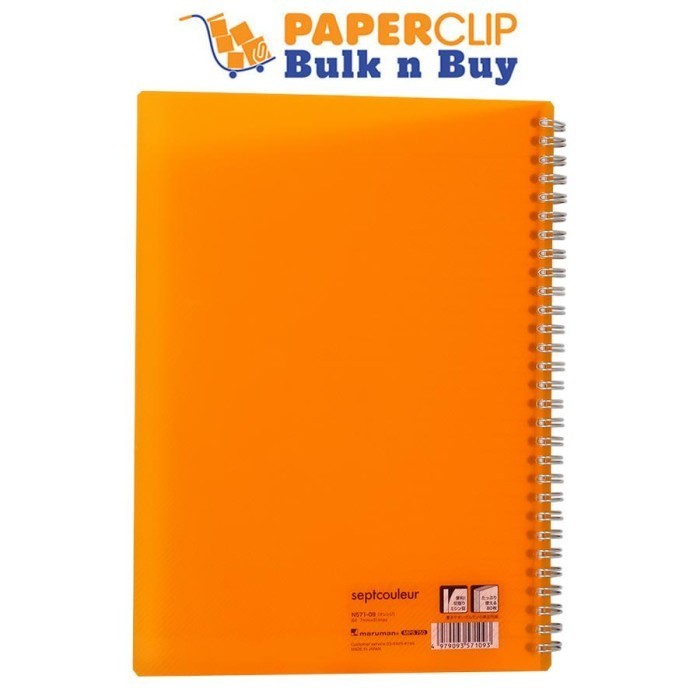 

NOTEBOOK B5 MARUMAN SEPTCOULEUR N571/B-09 SPIRAL ORANGE