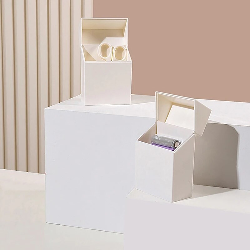 

White Photocards Storage Box Korean Idol Card Organizer Storage Case Desk Container School Stationery Candy Holder Gift Decor