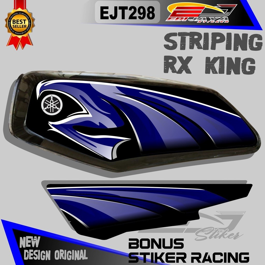 STIKER STRIPING CUSTOM MOTOR RX KING / STICKER MOTOR RX KING / DECALL STIKER MOTOR RX KING