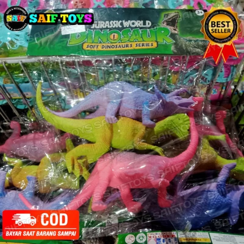 Mainan Anak Hewan Dinosaurus Karet Besar