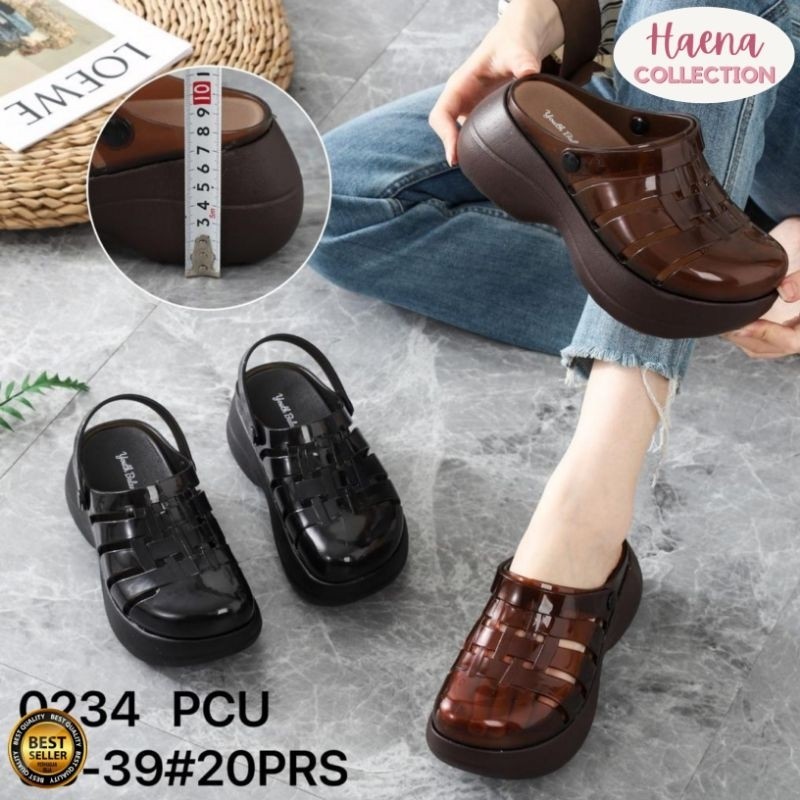 FR54W [Haena.Collection] Sandal Sepatu Wanita Baim Plato Cinay Korea Style OOTD Balance 0234