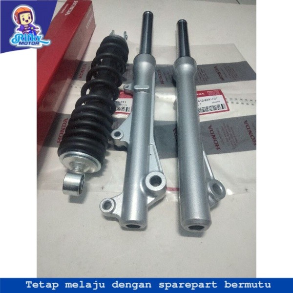 Shockbreaker belakang + as shock + tabung depan beat karbu lama KVY