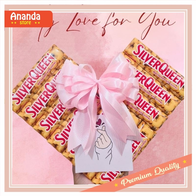 

Hampers murah Keren Promo Diskon / Silverqueen LOVE / Hampers Coklat / Hadiah Romantis Cewek Coklat