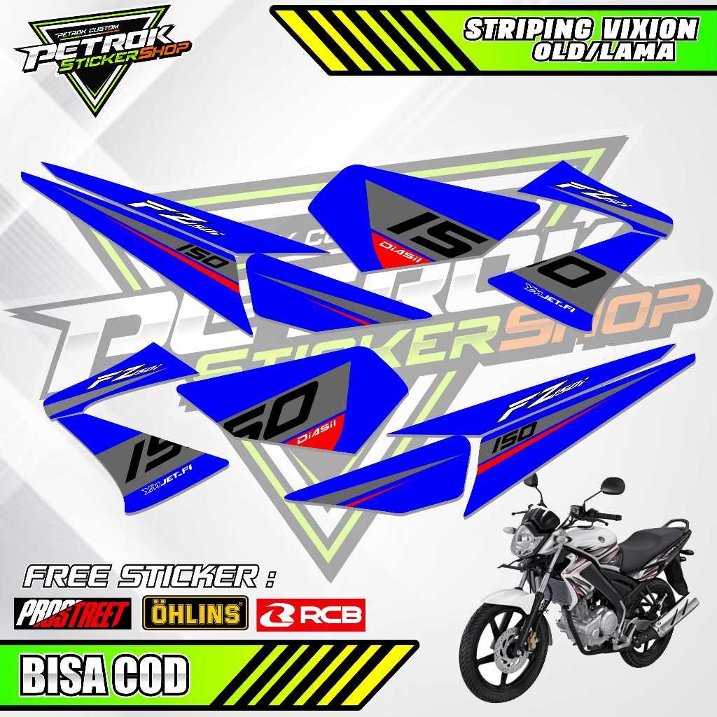 STRIPING VARIASI YAMAHA VIXION OLD / STICKER LIST VARIASI MOTOR VIXION OLD