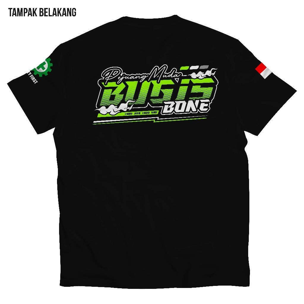 KAOS BUGIS PEJUANG MUDA BUGIS BONE COTOON COMBAD PREMIUM