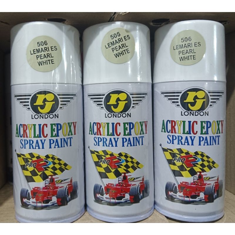 cat semprot Pilok pilox cat semprot rj london rj 150cc Lemari Es  Pearl White 506 150CC