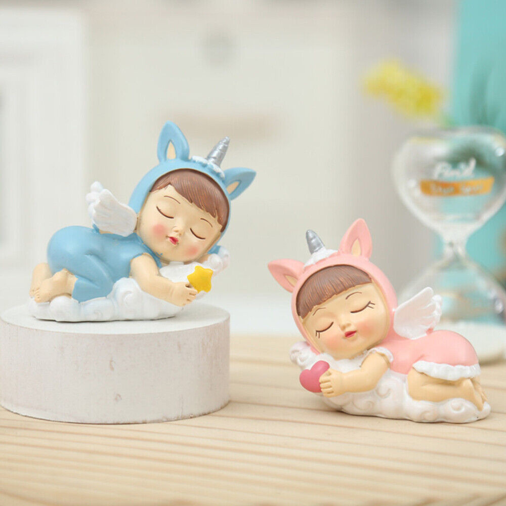 CAKE TOPPER FIGURE SLEEPING BABY BOY DAN GIRL DEKORASI CAKE/ FIGURE PRINCESS BABY ANGEL UNICORN