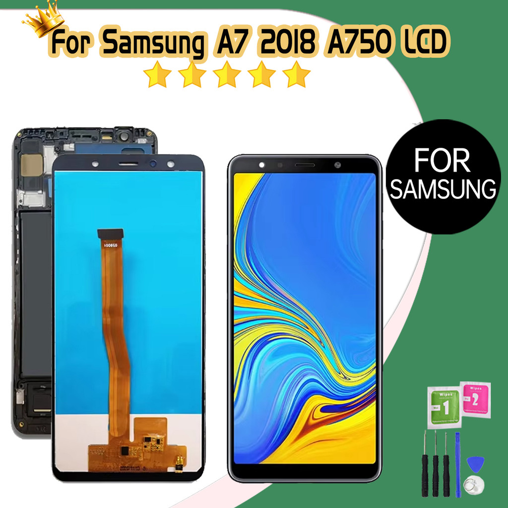 TFT/OLED  Display For Samsung Galaxy A7 2018 A750 SM-A750F A750FN A750G Lcd  Replacement Parts Touch