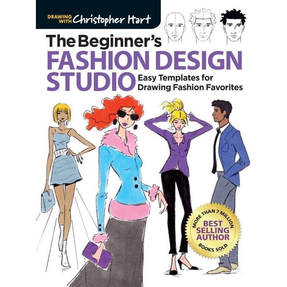 Buku Baru The Beginner's Fashion Design Studio: Easy Templates for Drawing G