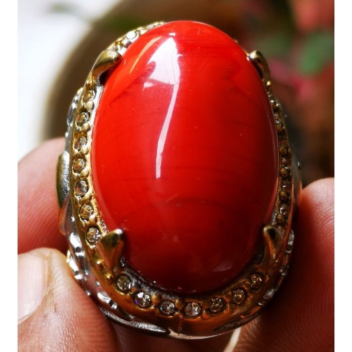 Batu akik Red marjan jumbo