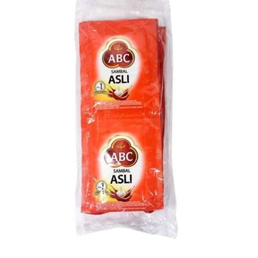 

ABC Sambal Asli Sachet Lebar 20gr [ 10 sachet ]