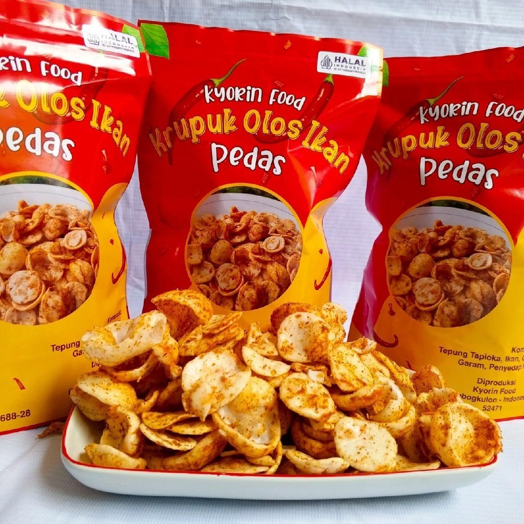 

Kerupuk Olos Ikan pedas gurih