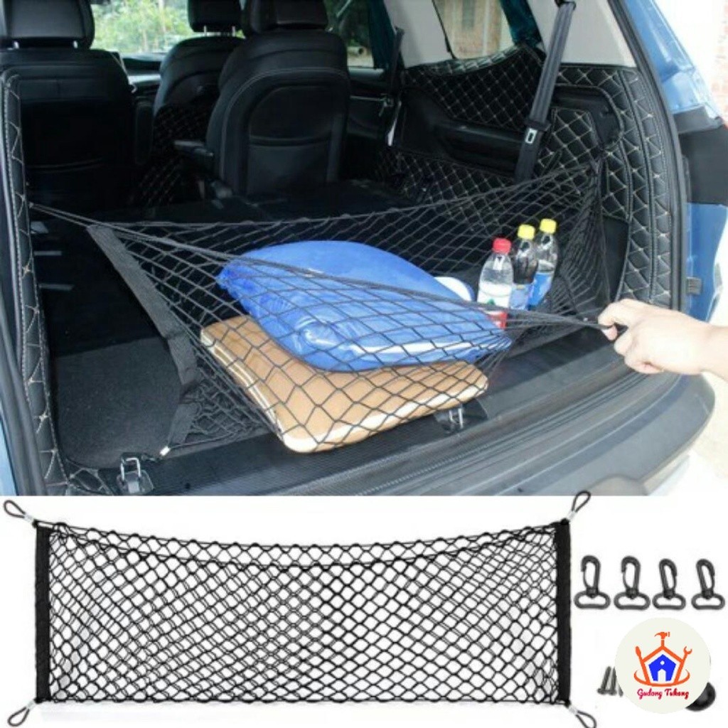 Gudang Tukang Jaring Mobil Belakang Net Bagasi Mobil Jaring Bagasi Mobil Cargo Net Car Net Storage M