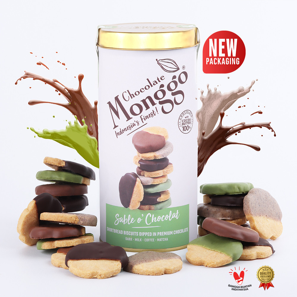 

Chocolate Monggo | Biskuit Sablé O’Chocolat 145g | 6 Rasa Coklat | Kue Kering Paket Lebaran