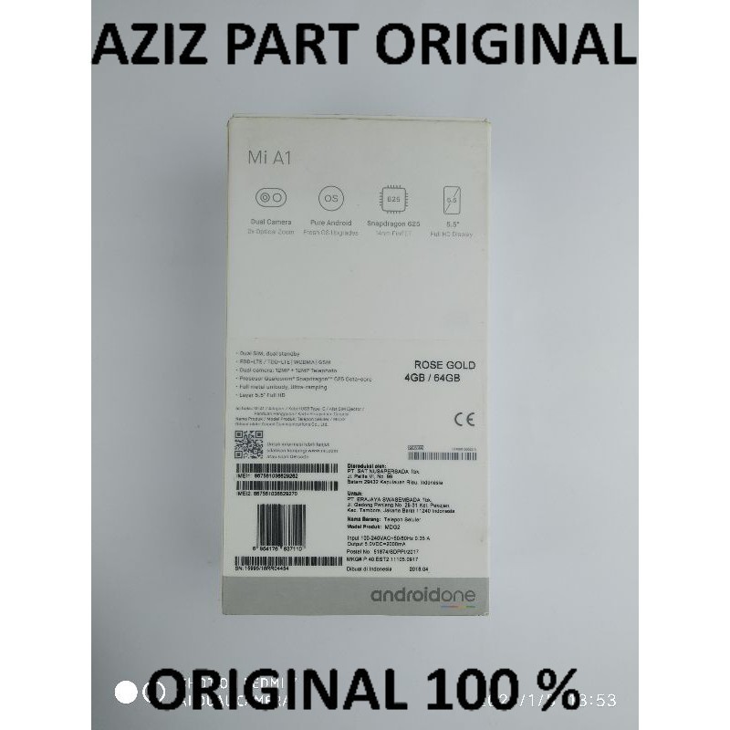 

DUS BOOK KARDUS XIAOMI REDMI MIAI ORIGINAL COPOTAN